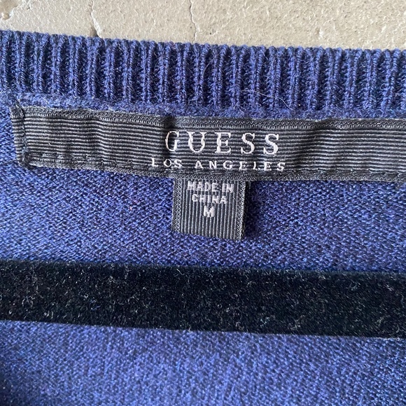 Guess Blue Sweater with attached Camisole - Picture 2 of 5